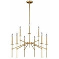 thumbnail image 1 of 60W Kedzie 9L Chandelier Light Natural Brass, 1 of 1