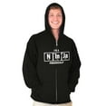 thumbnail image 5 of Im A Ninja Periodically Science Nerd Zip Up Hoodie Men's Women's Brisco Brands S, 5 of 5