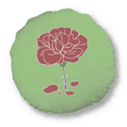 thumbnail image 1 of Oeillet Rouge Jour Mère Fleur Ronde Coussin Décoration Coussin, 1 of 3