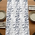 thumbnail image 5 of Table Runners 60 Inches Long Dress Scarves, Dark Blue Grey Botanical Farmhouse Kitchen/Dining Table Runner, Small Coffee Tablerunners, Spring Floral Summer Farmhouse 13x60 Inch, 5 of 9
