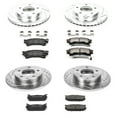 thumbnail image 3 of PowerStop Front and Rear Z23 Evolution Sport Carbon-Fiber Ceramic Brake Pad and Drilled & Slotted Rotor Kit Fits: FORD MAZDA Select Models K783, 3 of 10