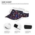 thumbnail image 3 of Yiaed rainbow color Skull mushroom Print Sport Sun Visor Hats Adjustable Empty Top Baseball Cap Cotton Ball Caps for Women and Men, 3 of 5