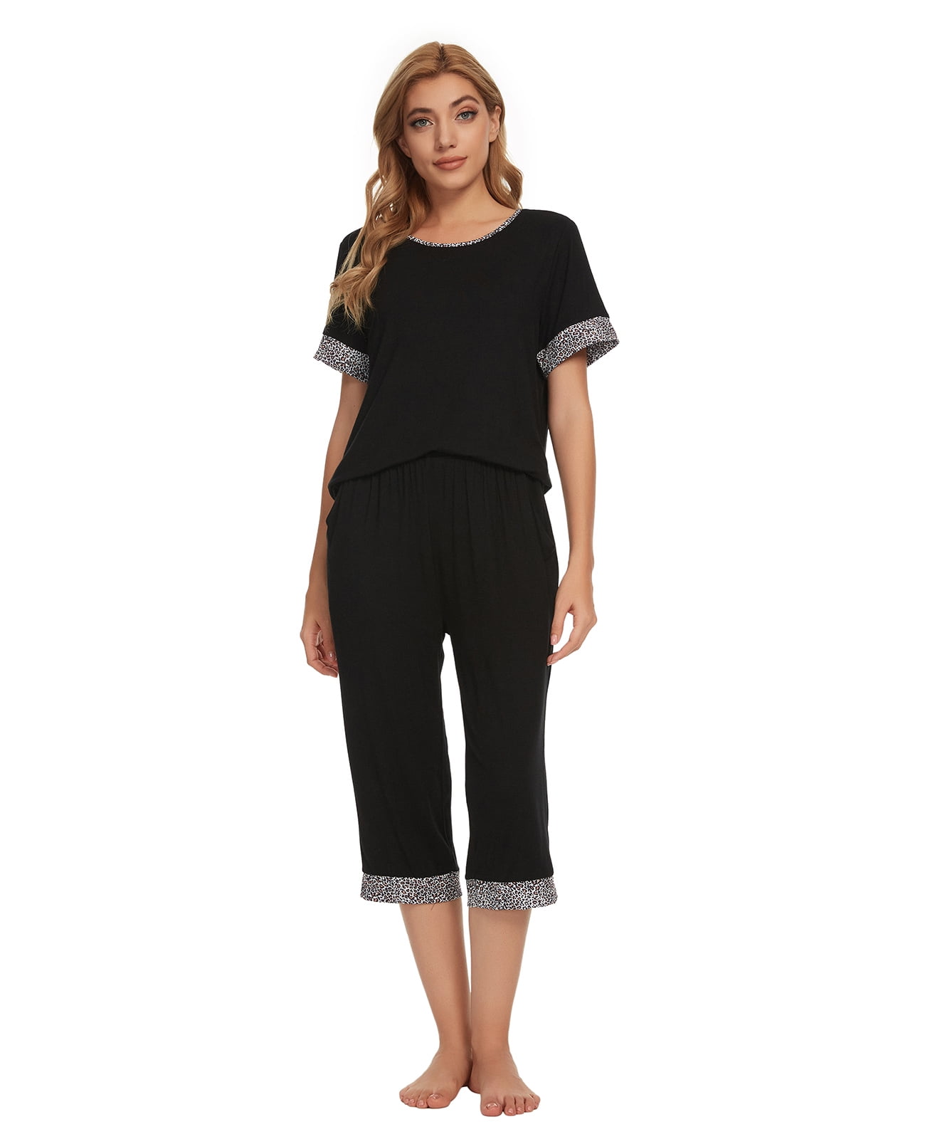 MintLimit Womens Pajamas Sets Short Sleeve Tops with Malaysia