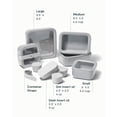 thumbnail image 3 of Juego de recipientes de almacenamiento de alimentos de vidrio de alcaravea, 14 piezas, gris, 3 of 7
