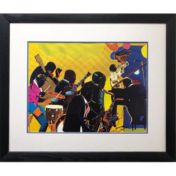 Romare Bearden "Out Chorus" CUSTOM FRAMED Art Generic