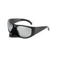 thumbnail image 1 of Gafas de sol para mujer, portátiles, estilo vintage, ligeras y modernas. Negro y Plata, 1 of 9