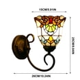 thumbnail image 3 of Lámpara de pared vintage aplique decorativo para cafeterías, dormitorios, pasillos, balcones con luz LED cálida, material de hierro y vidrio, 12W, 26x25x15 cm, 3 of 8