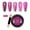 K, variant on HYLLai Mirror Nail Powder, Holographic Chrome Finish, High-Shine Metallic Pigment for Nail Art, No-Fall Glitter Effect (B)
