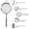 thumbnail image 3 of Uxcell Stainless Steel Fine Mesh Strainer Colander Sieve Sifters with Steel Handle and Hanging Ear Hanging Loops 4", 3 of 7