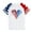 Z8-White-kids summer tops, variant on MKOSPLRT Kids 4th of July Raglan Shirts 3-14 Years Girls' Boys' Short Sleeve Crew Neck Patriotic Multipack Independence Day Shirts