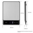 thumbnail image 5 of Food Scale Grams and Ounces - Digital Kitchen Scale 10kg/1g Accuracy, Rechargeable ，Stainless Steel, Lightweight for Cooking, Baking, Meal Prep, 5 of 5
