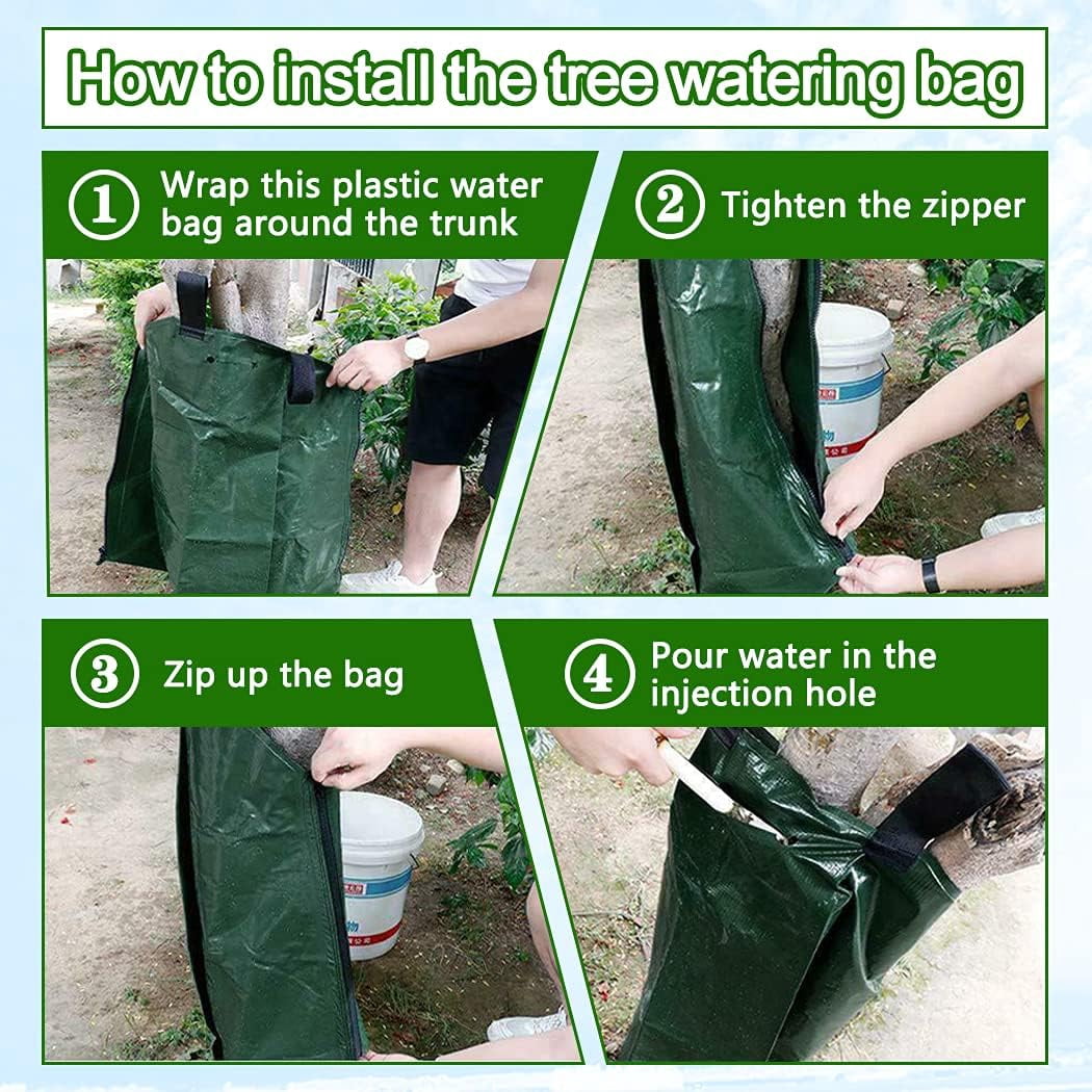 20 Gallon Tree Watering Bags, Reusable, Heavy Duty and Slow Release Gator Bags for Trees, Premium PVC Plant Drip Irrigation Bags,5-8 Hours Releasing Time