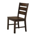 thumbnail image 5 of Furniture of America Jared 6 Piece Rustic Dining Table Set, Walnut Finish, 5 of 12