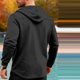 thumbnail image 2 of Ceisia Men's Business Casual Jacket Heated Hooded Long Sleeve Slim Fit with Zipper Gift and Drawstring with Pockets, 2 of 4