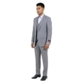 thumbnail image 2 of Mens Pinstripe 3 Piece Suit Set Modern Fit, Notch Lapel, 2 of 4