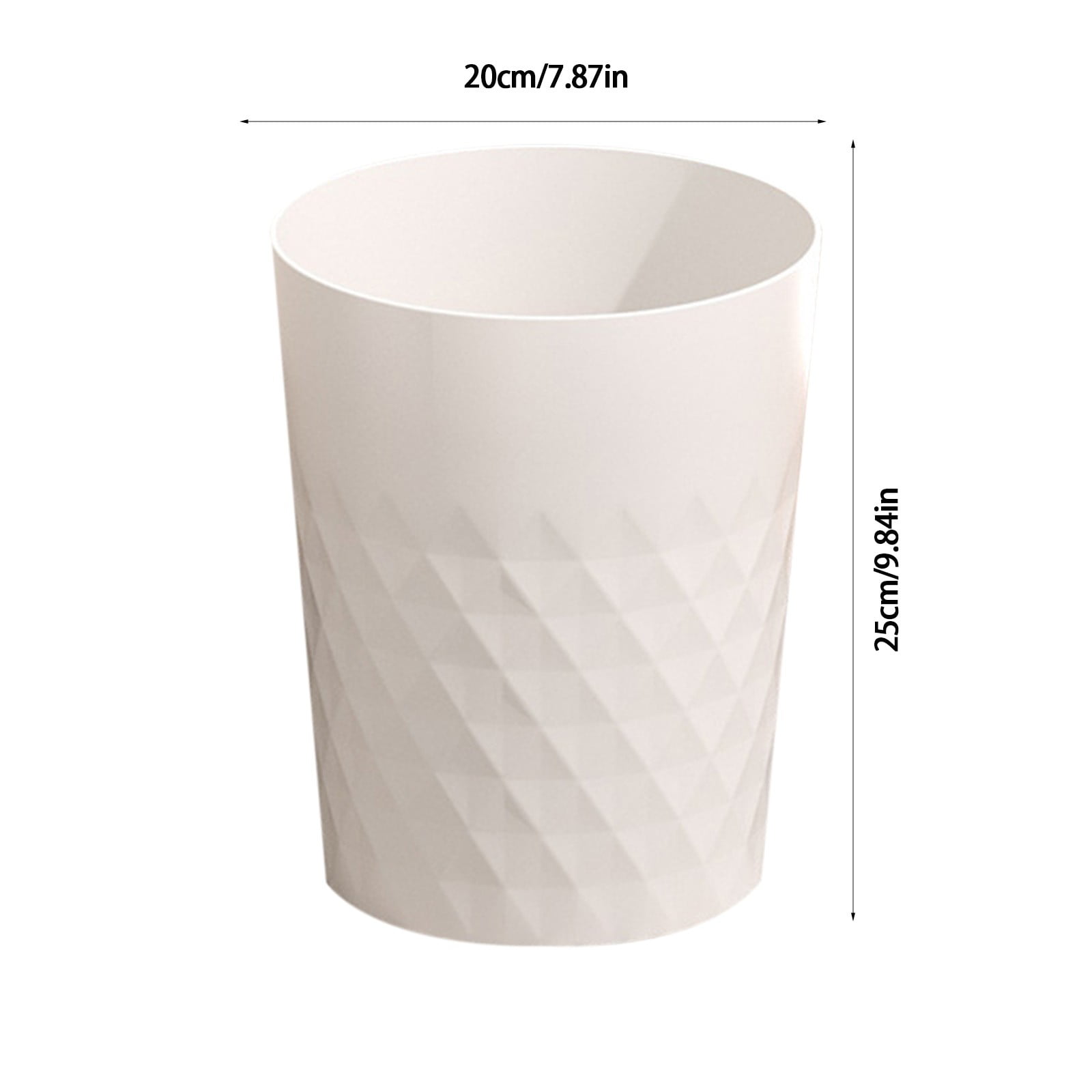 TaTaai 3Pcs Open Top Trash Can, Office Wastebasket, Kitchen Garbage Container Bin, Waste Trashcans for Bathroom, Restaurant, Restroom, Powder Room, Home