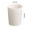 thumbnail image 4 of Kitchen Trash Can, Step-On Garbage Can with Lid, Tall Kitchen & Bathroom Trash Can, Small Office Waste Bin, White - Xuniizn, 4 of 7