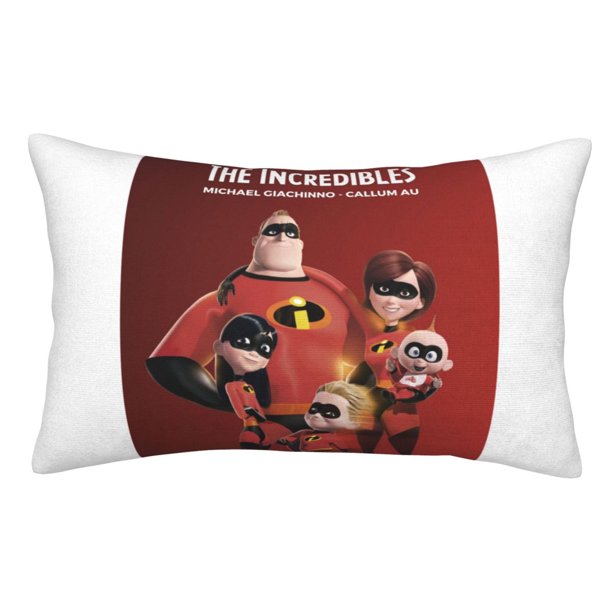 Fundas de almohada de Los Increíbles, fundas de almohada mullidas súper suaves y acogedoras con cremallera, 20 x 30 pulgadas, dormitorio, sofá, sillón, funda de almohada para todas las estaciones