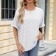 thumbnail image 1 of Fiudx Camisetas para Mujer Tops con Estampado de Moda para Mujer, Blusa de Manga Corta, Camisetas Divertidas con Cuello Redondo, 1 of 7