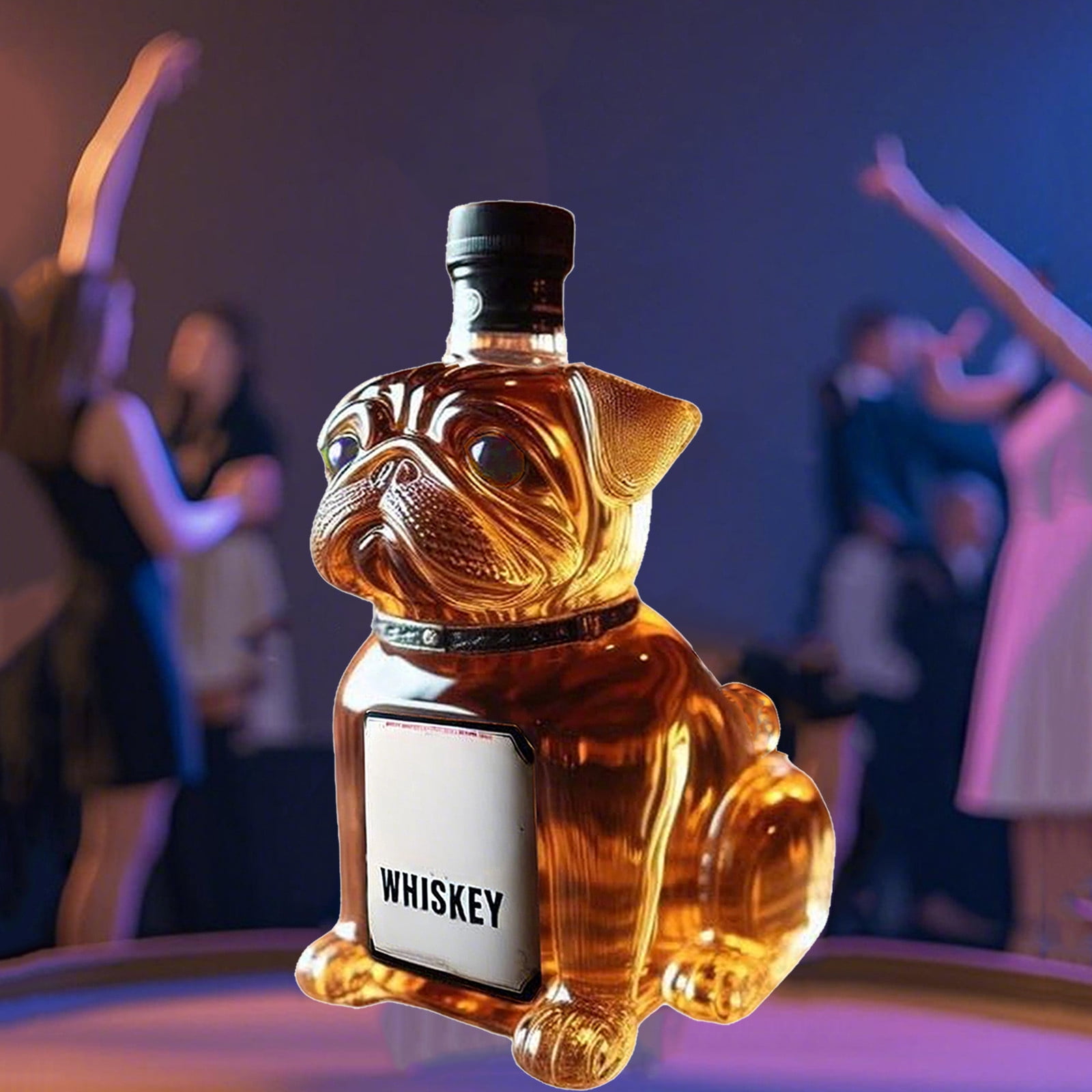 Decanter Per Whisky A Forma Di Cane - Bottiglia Decorativa Da 300 Ml In Vetro Borosilicato - Idea Regalo Per Uomini