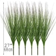 thumbnail image 2 of 27" Artificial Plants Onion Grass Greenery Faux Fake Shrubs Plant Flowers Wheat Grass for House Home Indoor Outdoor Office Room Gardening Indoor Décor 6 Pack, 2 of 5