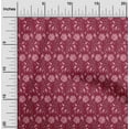 thumbnail image 1 of oneOone Viscose Jersey Fabric Leaves & Floral Block Printed Craft Fabric BTY 60 Inch Wide, 1 of 4