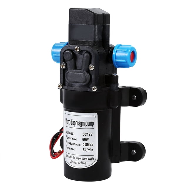EIGTHTAIL DC 12V Water Pumps 60W DC 12V 116Psi Self Priming Pumps 12 Volt High Pressure Micro Electric Diaphragm Water Pumps With Pressure Switch For Caravan Camping Boat Garden Sprinkl