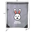 thumbnail image 2 of Easter Basket Bags, Bulk Drawstring Backpacks, Party Favor Goody Bags for Easter - Hoppy Easter, 2 of 2