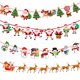 thumbnail image 2 of Adornos navideños para árbol de Navidad, pancarta colgante de Papá Noel para decoración del hogar, regalos de Año Nuevo 2023, 2024, 2 of 4