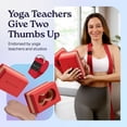 thumbnail image 6 of ® Yoga Blocks Wrist Support; Yoga Blocks 2 Pack with Knee Pads and Strap to Put Less Weight on Wrists; Durable, Versatile Yoga Brick Exercise Block Set, Blocks Yoga, 6 of 9