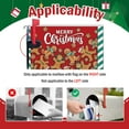 thumbnail image 3 of Merry Christmas Gingerbread Man Mailbox Cover Magnetic Standard Size 21" x 19", Red Xmas Decorative Post Letter Box Wrap Decor, Funny Winter Holiday Garden Yard Outdoor Decoration, 3 of 6