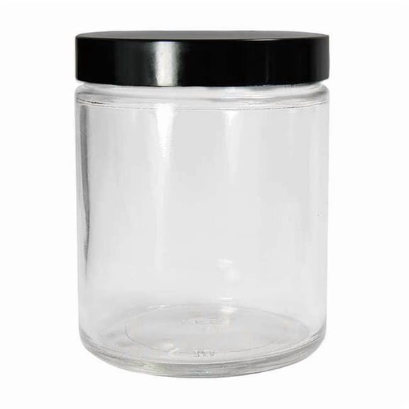 Qorpak Jar,240 mL,137 mm H,Clear,PK24 GLC-01656