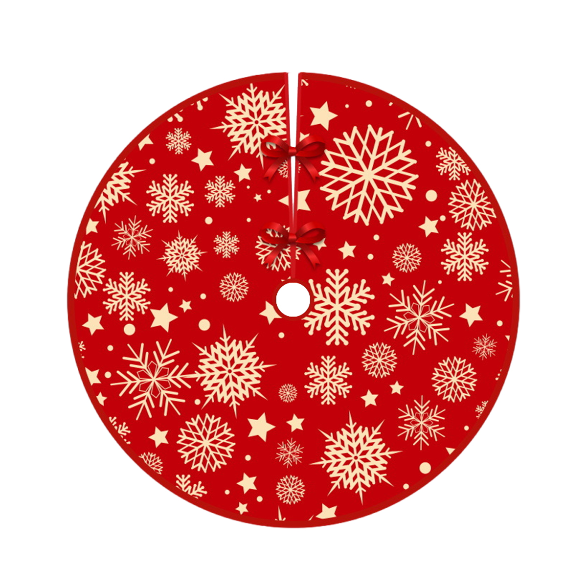 122CM Christmas Tree Skirt Base Cover Mat Decorative Xmas Tree Skirt