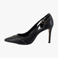 thumbnail image 2 of Vince Camuto Hally Women's Heels Black Leather Size 12 M, 2 of 8