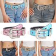thumbnail image 2 of Women's Sparkling Rhinestone Waist Belt Glitter Women's Belts Hot N1, 2 of 9