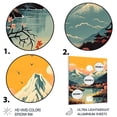 thumbnail image 3 of Designart "Snow-Clad Mountain Summits IV" Japon Landscape Metal Wall Art, 3 of 5
