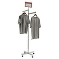 thumbnail image 2 of Econoco K21X 2-Way Heavy Duty Straight Arms with X Style Base - Rectangular Tubing - Chrome, 2 of 2