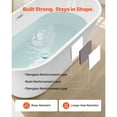thumbnail image 5 of KFFKFF Acrylic Freestanding Bathtub, 59-Inch Modern Soaking Tub with Polished Chrome Overflow and Drain, Sleek Oval Design Standalone Tub for Contemporary Bathrooms or Renovation Projects, 5 of 9
