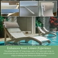thumbnail image 5 of Sunbrella Headrest/Lumbar Pillow for Ledge Chaises, Loungers, and Pool Chairs, Ideal for Outdoor and Patio Furniture, 18” x 8” x 3", Natural (White), 5 of 12
