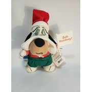 RARE Vintage 1990 Applause Christmas Droopy Bah Humbug Plush 8"