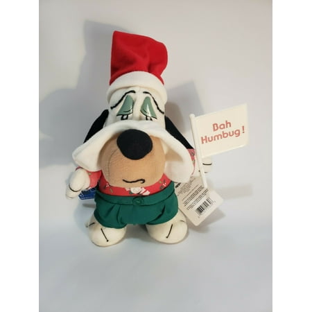 RARE Vintage 1990 Applause Christmas Droopy Bah Humbug Plush 8"