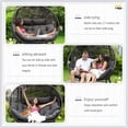 thumbnail image 5 of RADIATA Double Egg Chair Indoor Outdoor Stationary Oversized Thicken Padded Cushions,2 Person Egg Loveseat Chair,600 lbs Extra Large Lounge Chair for Patio Balcony Porch Backyard Gray, 5 of 8