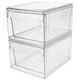 thumbnail image 1 of Caja de cosméticos acrílica con cajón desmontable, organizador de escritorio, 2 unidades, 1 of 7