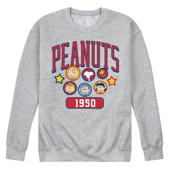 Peanuts - Peanuts Crew Athletic - Men's Crew Neck Fleece Pullover