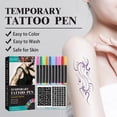 thumbnail image 4 of POINTERTECK Temporary Tattoo Ink with Tattoo Stencils Tattoo Set Easy To Clean for Women Men, 4 of 9