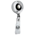 thumbnail image 2 of Golf Ball Moon Flag Golfing Retractable Reel Chrome Badge ID Card Holder Clip, 2 of 3