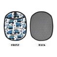 thumbnail image 2 of Naloa Blue Excavator Silicone Pot Holders, Oven Mitts Heat Resistant Hot Pads, Non Slip Pot Holder for Kitchen Baking and Cooking 9.4 x 7.5 Inches, 2 of 7