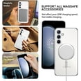 thumbnail image 5 of Magnetic Case Designed for Samsung Galaxy S24 5G - Compatible with MagSafe Charging & Accessories - Silver, 5 of 5