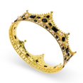 thumbnail image 1 of Crown CIEHER King para hombre, corona negra barroca vintage de cristal, 1 of 8