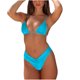 thumbnail image 2 of Traje de baño para mujer Traje de baño de color sólido para mujer + bañador y bikini de moda Traje de baño dividido Trajes de baño para mujer, 2 of 6